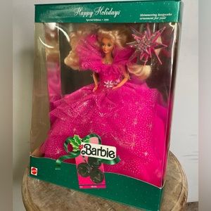 Barbie- VTG 1990 Happy Holidays Barbie by Mattel- Special Edition #4098